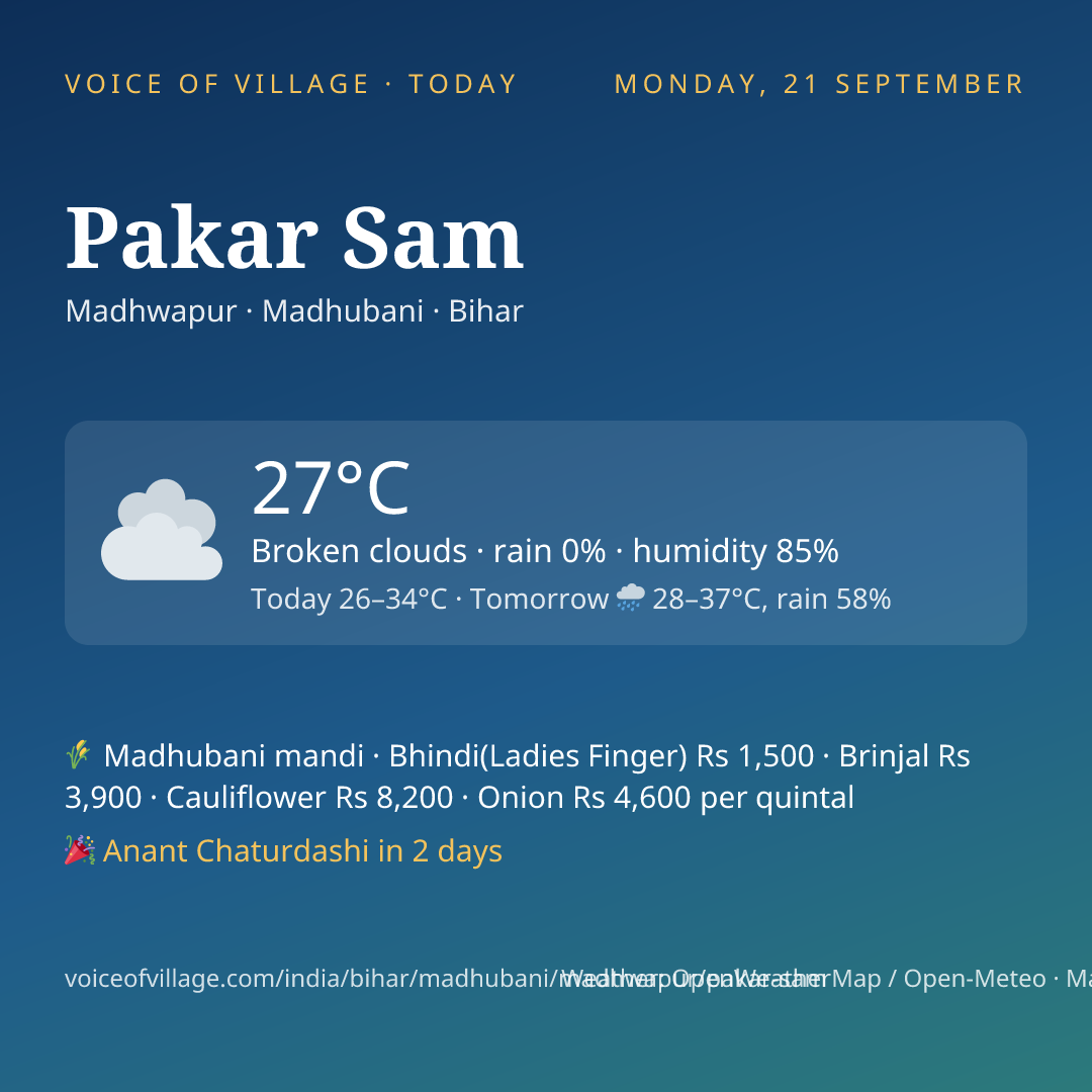 Pakar Sam today