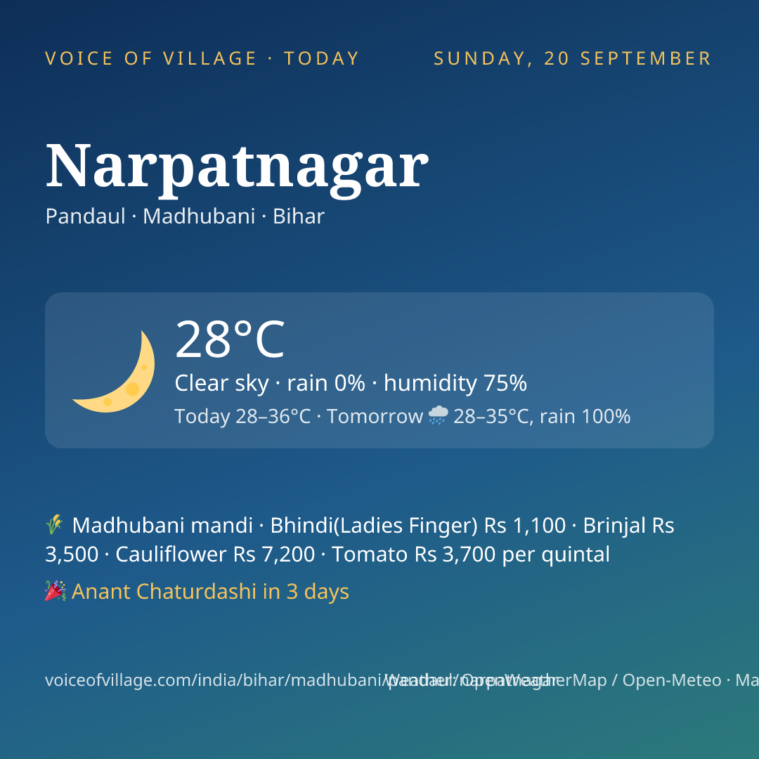 Narpatnagar today