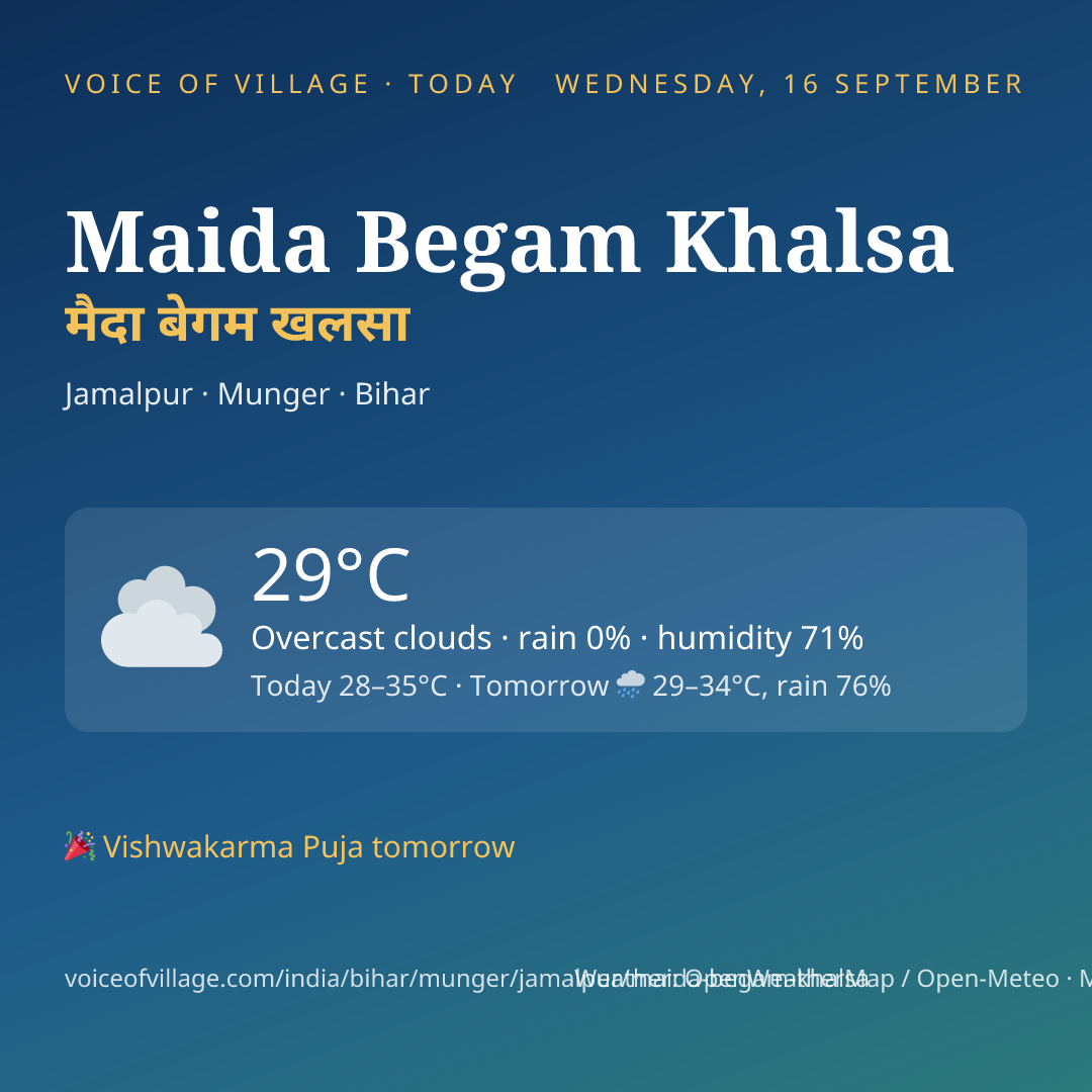 Maida Begam Khalsa today