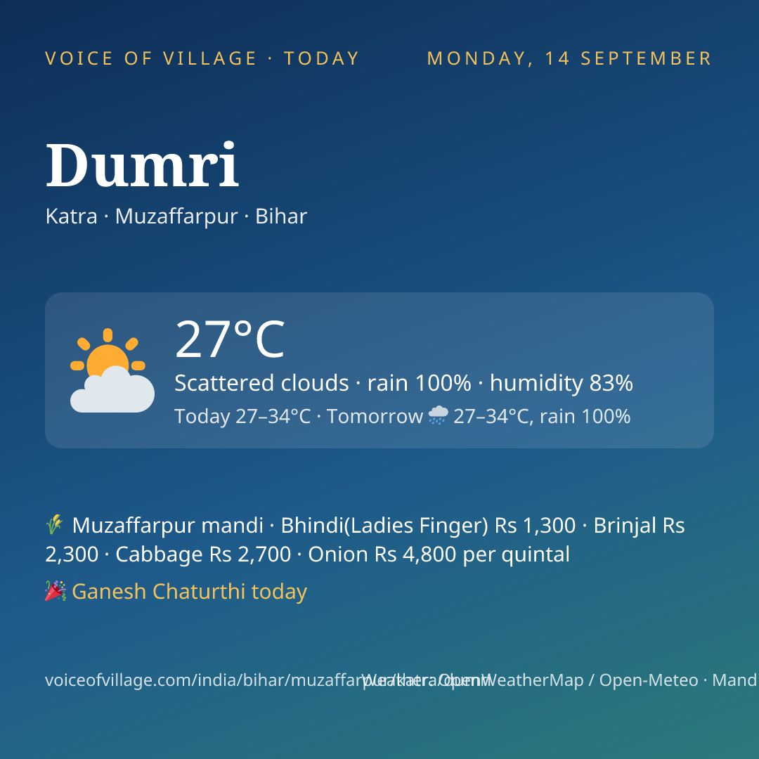 Dumri today