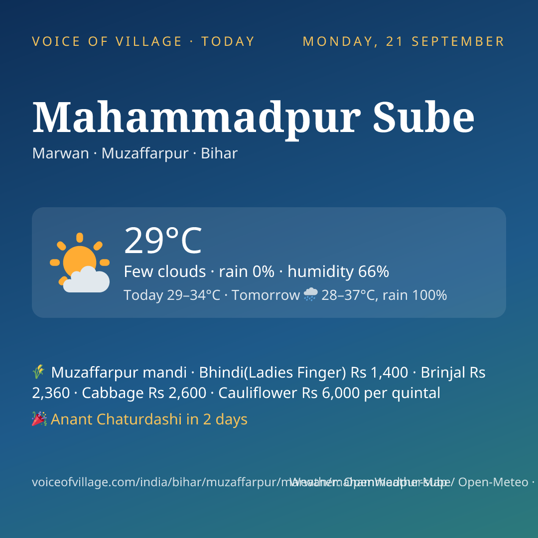 Mahammadpur Sube today