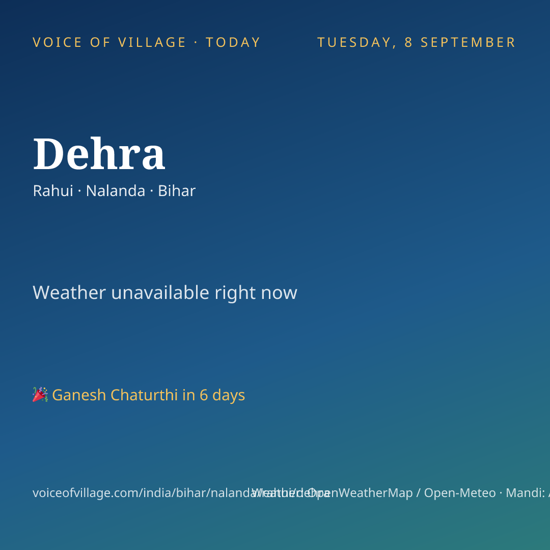 Dehra today