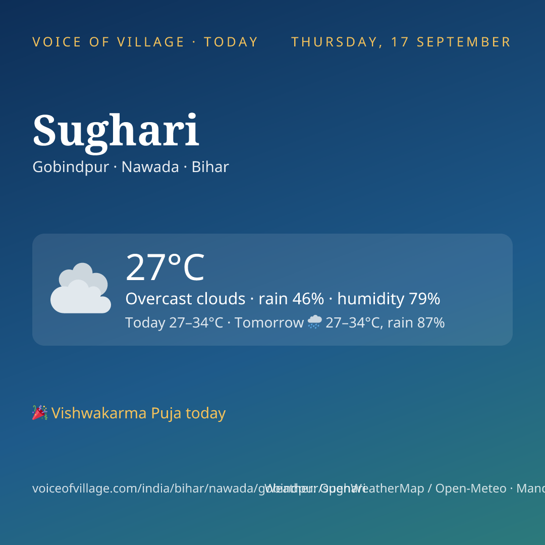Sughari today