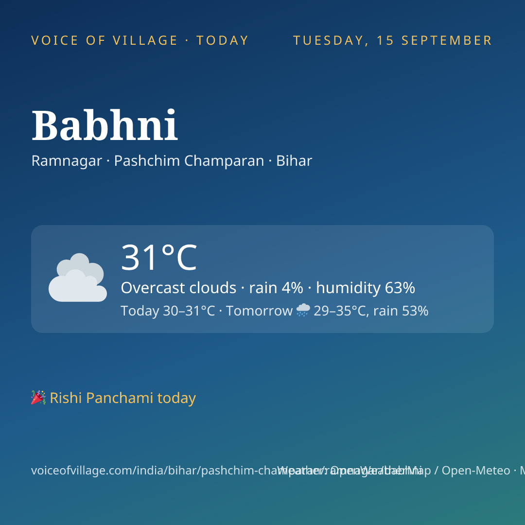 Babhni today