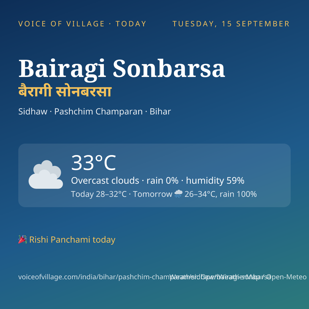 Bairagi Sonbarsa today