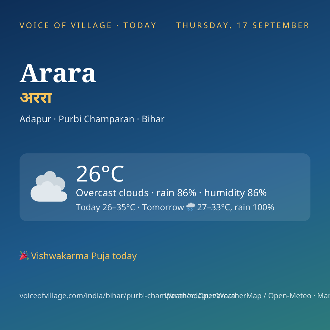 Arara today