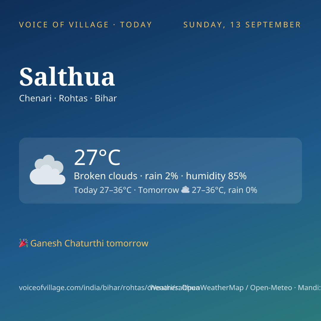 Salthua today