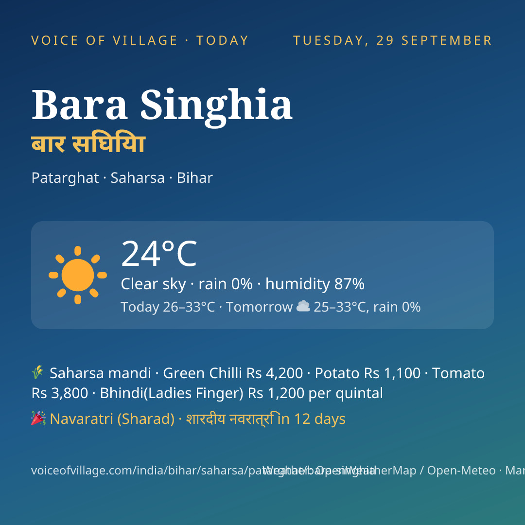 Bara Singhia today