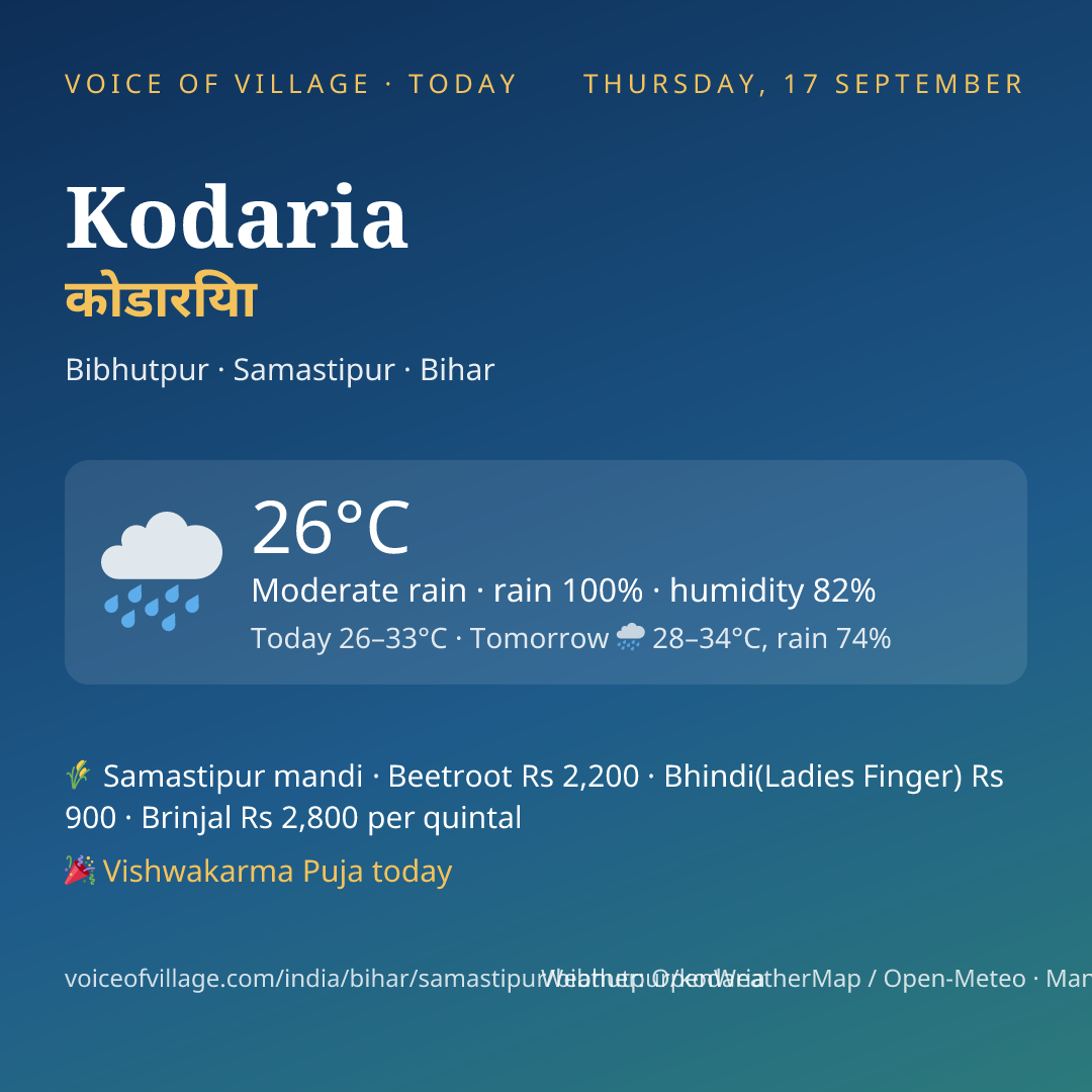 Kodaria today