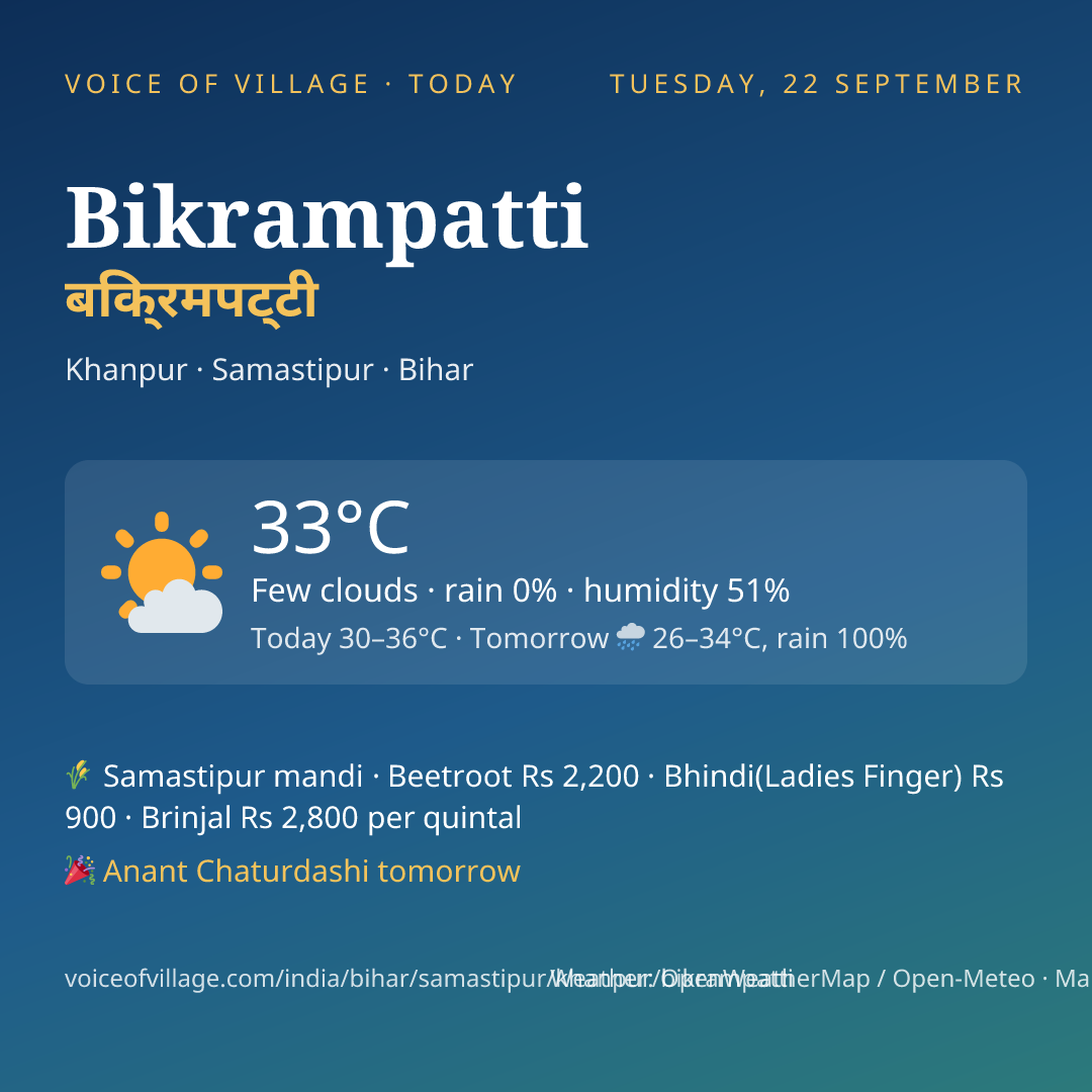 Bikrampatti today