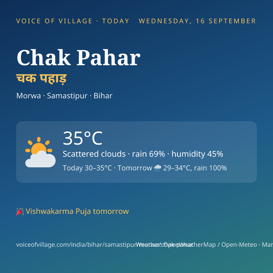 Chak Pahar today