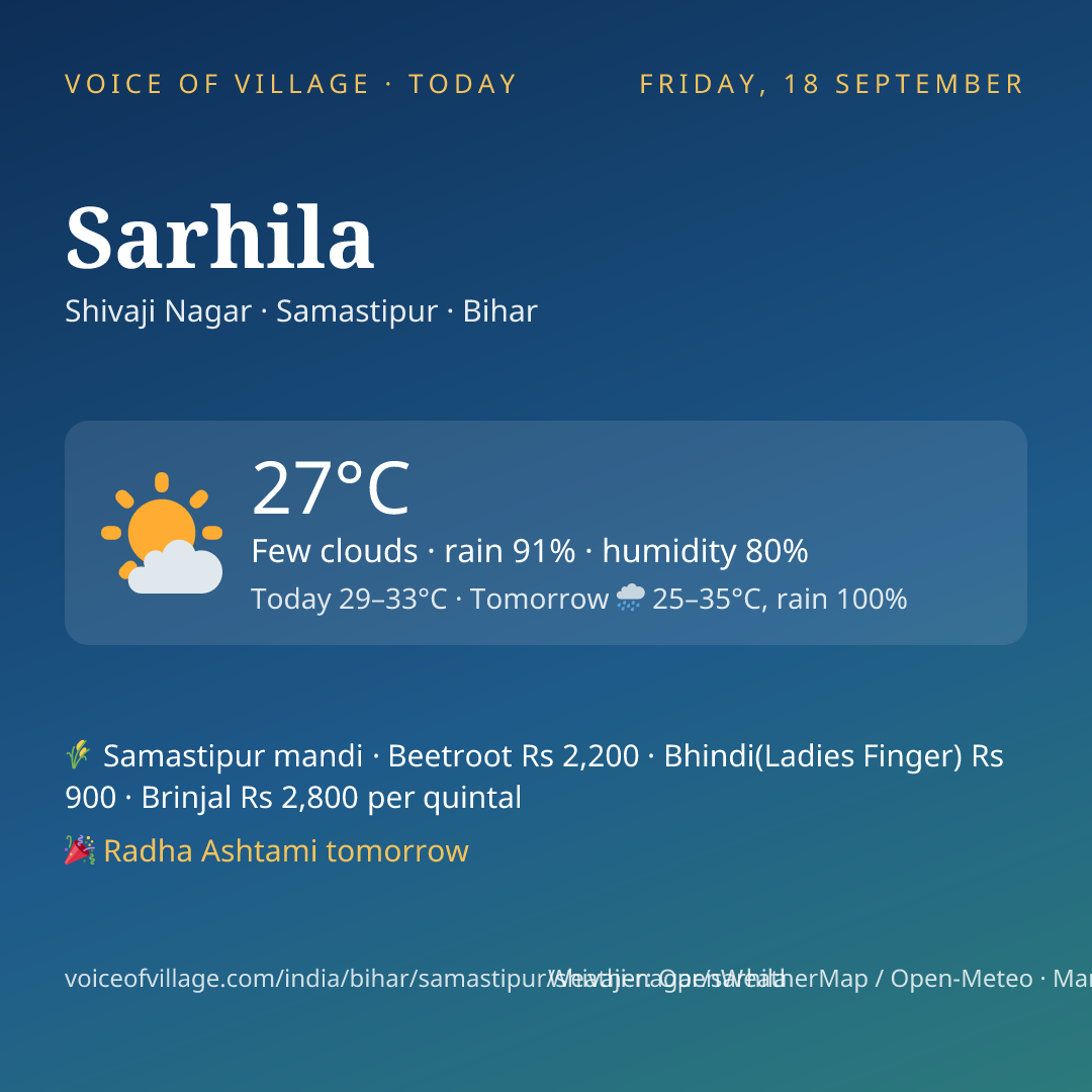 Sarhila today