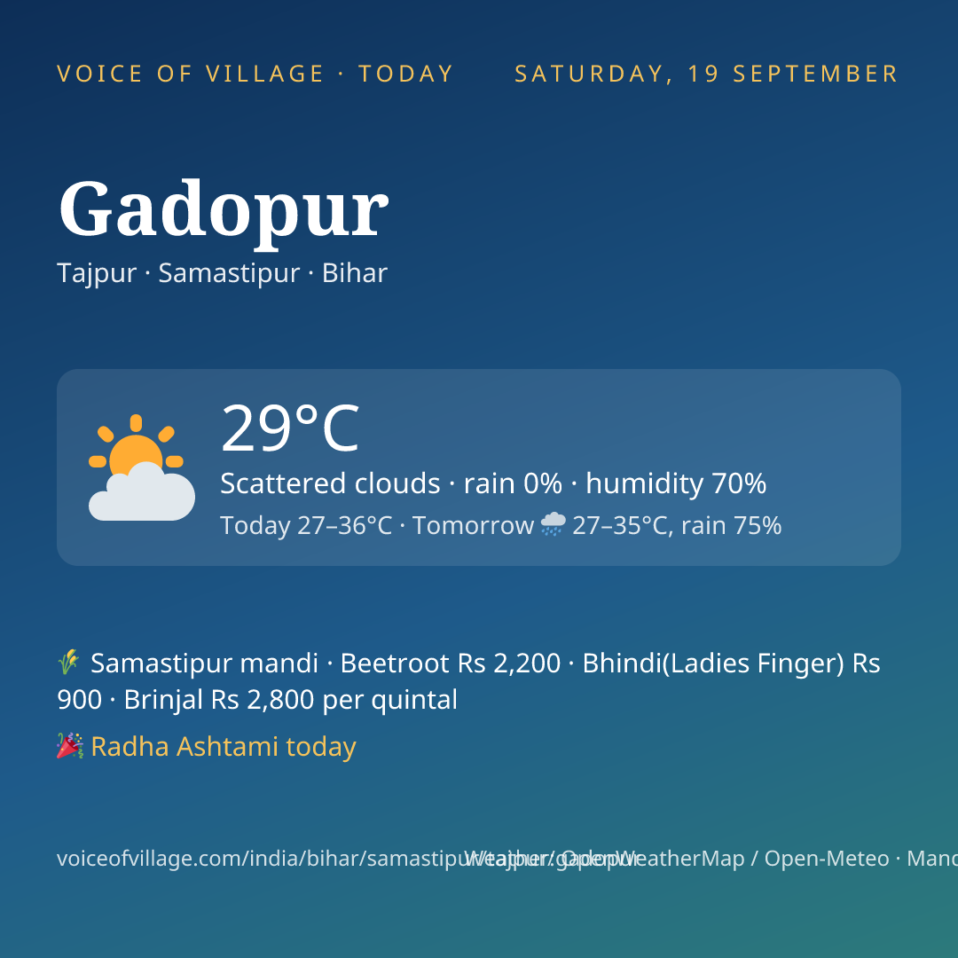 Gadopur today