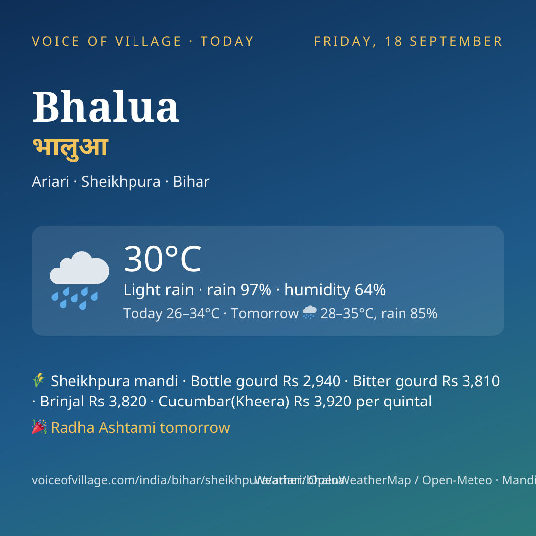 Bhalua today