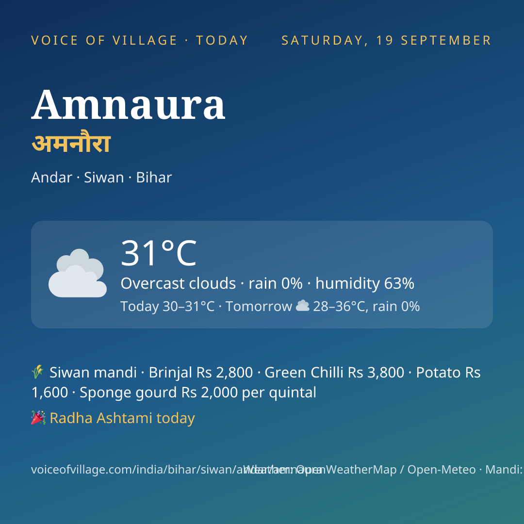 Amnaura today