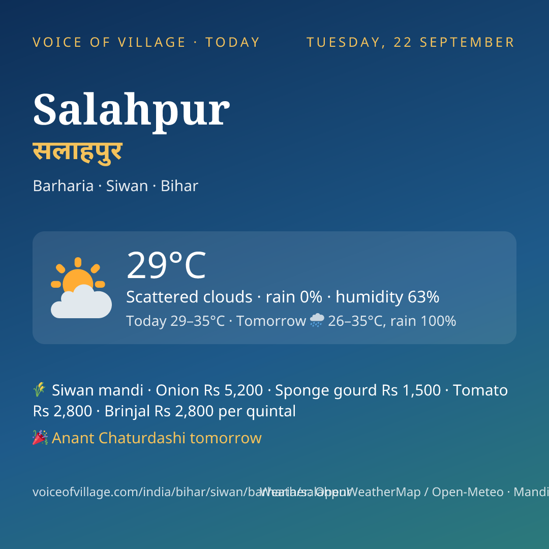 Salahpur today