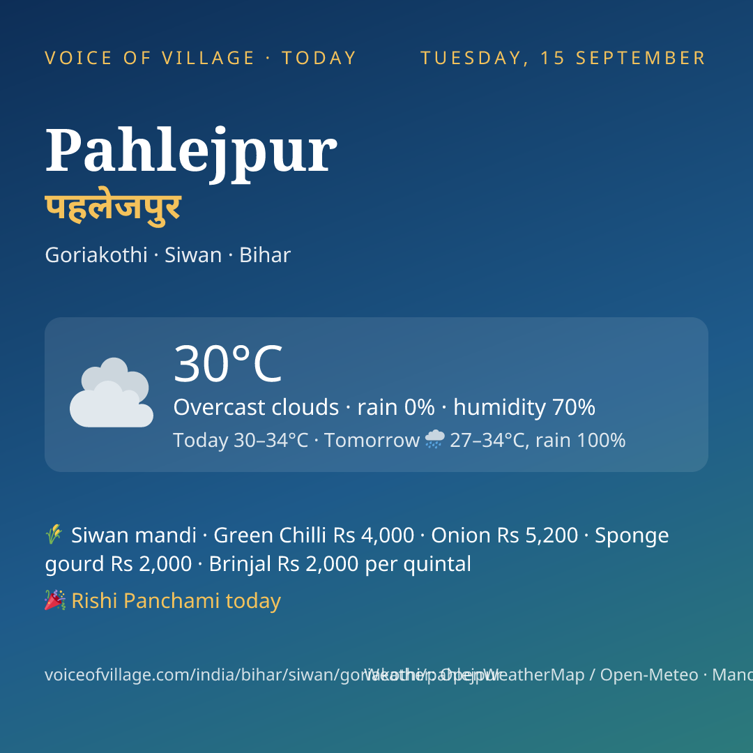 Pahlejpur today