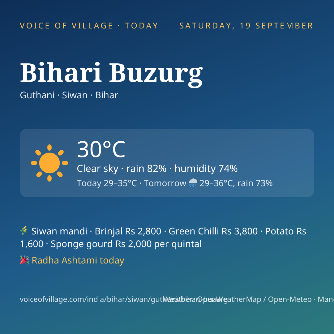 Bihari Buzurg today