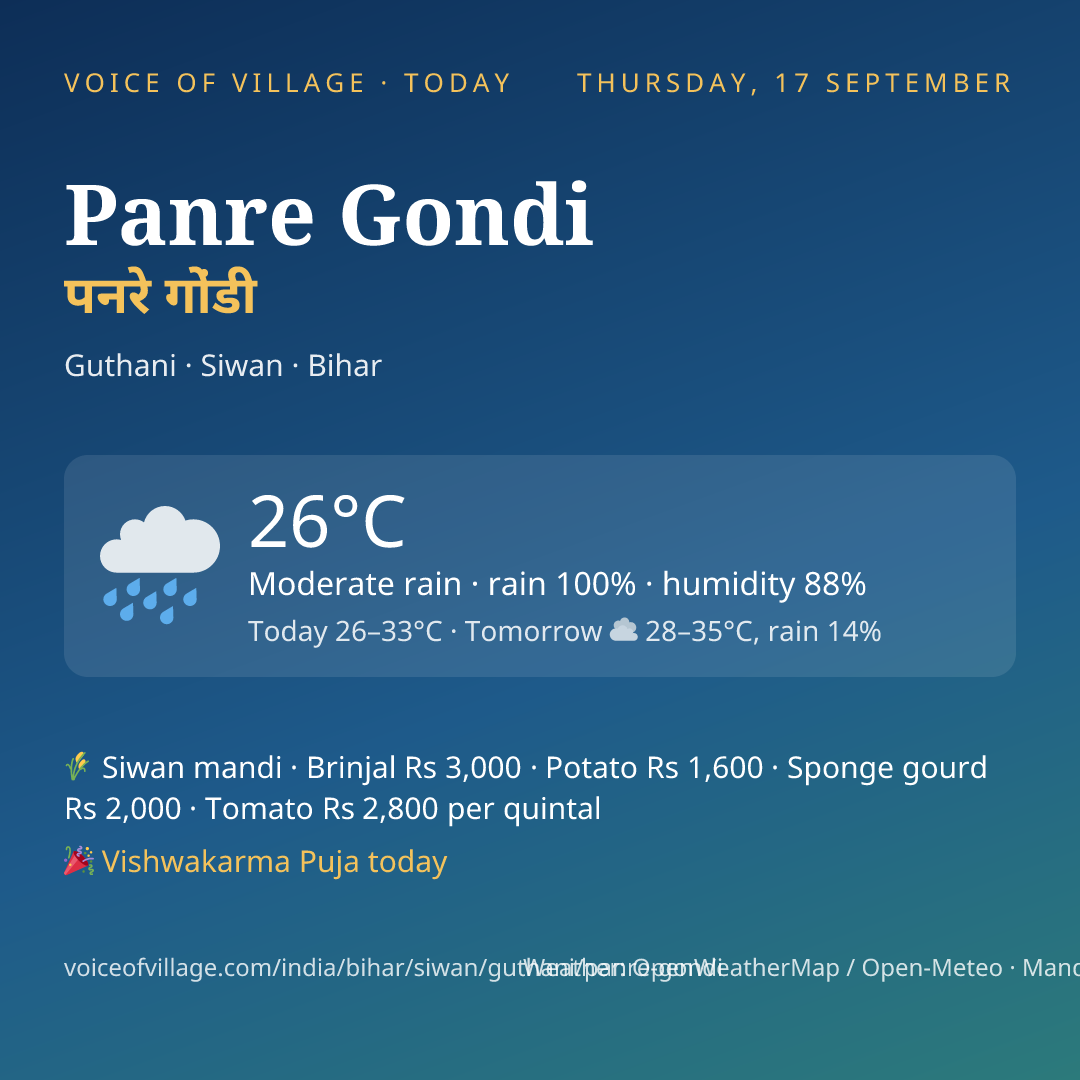 Panre Gondi today