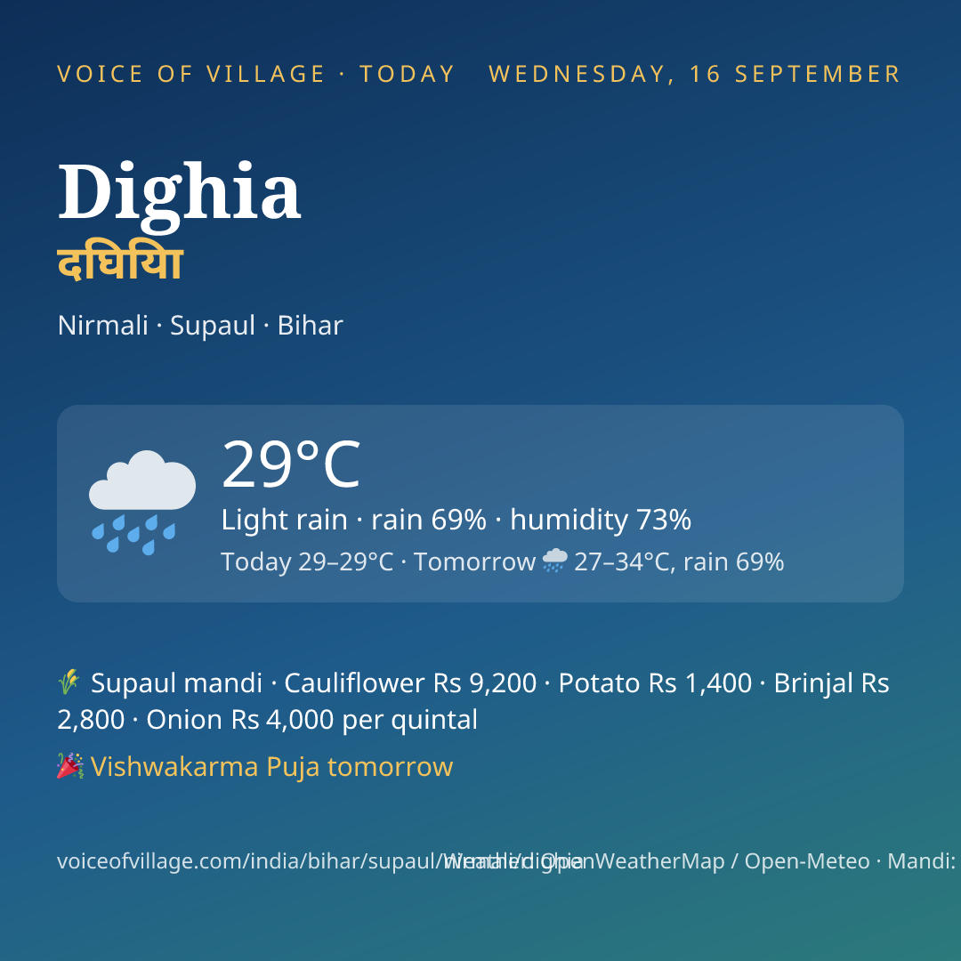 Dighia today