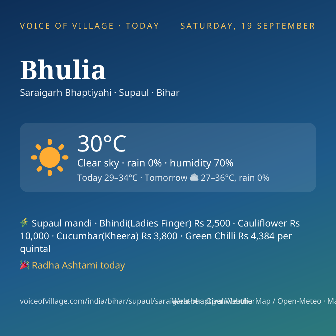 Bhulia today