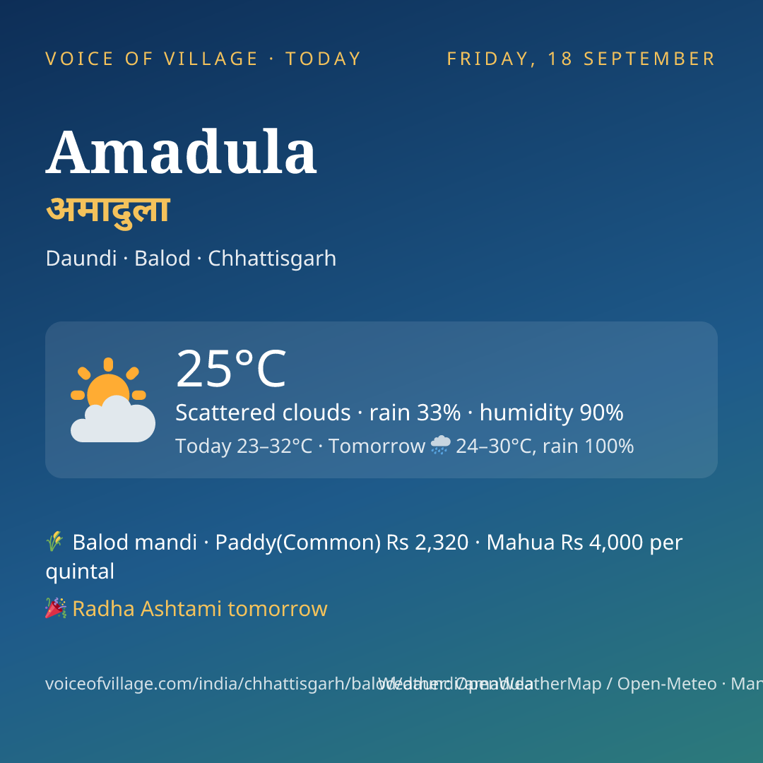 Amadula today