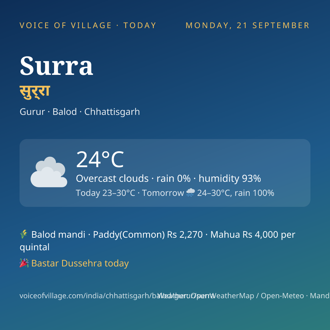 Surra today