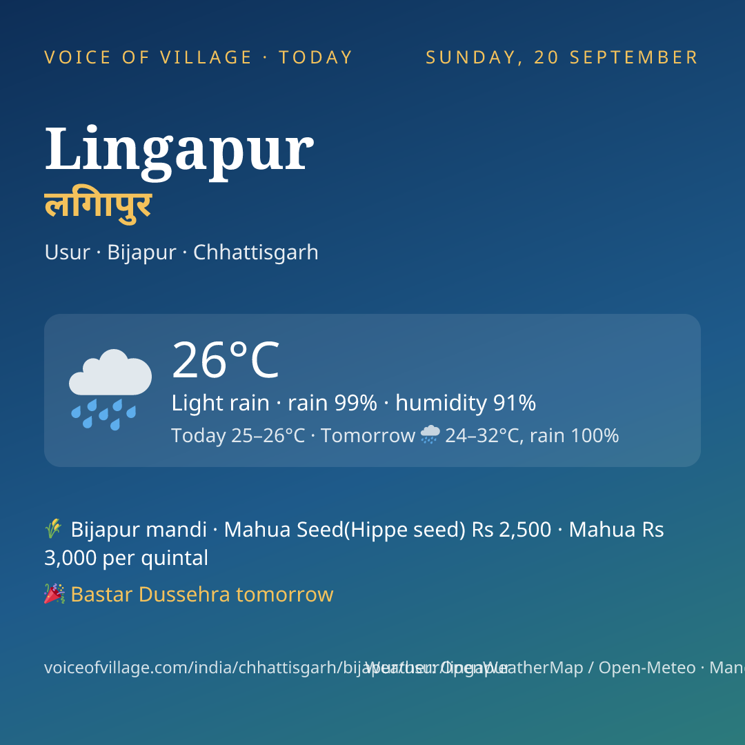Lingapur today