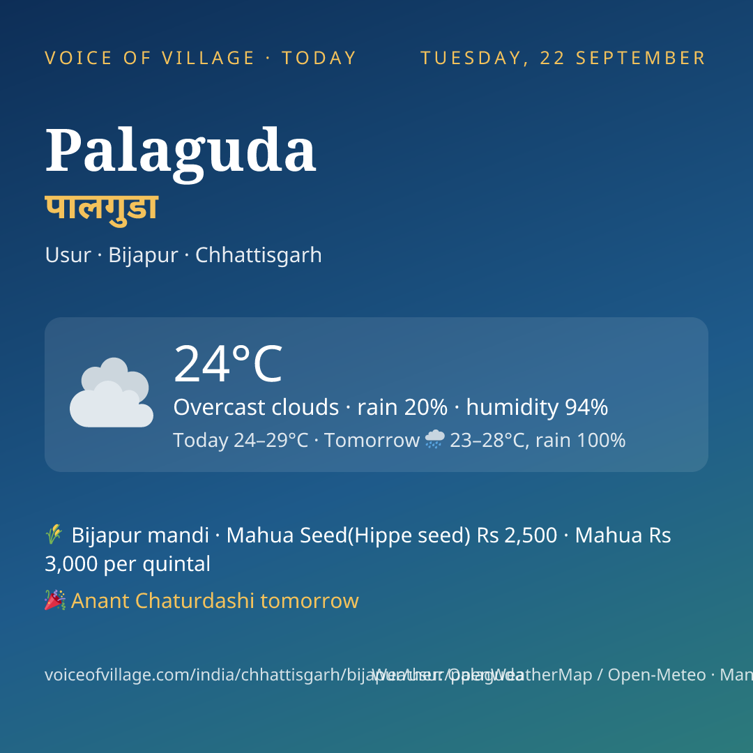 Palaguda today