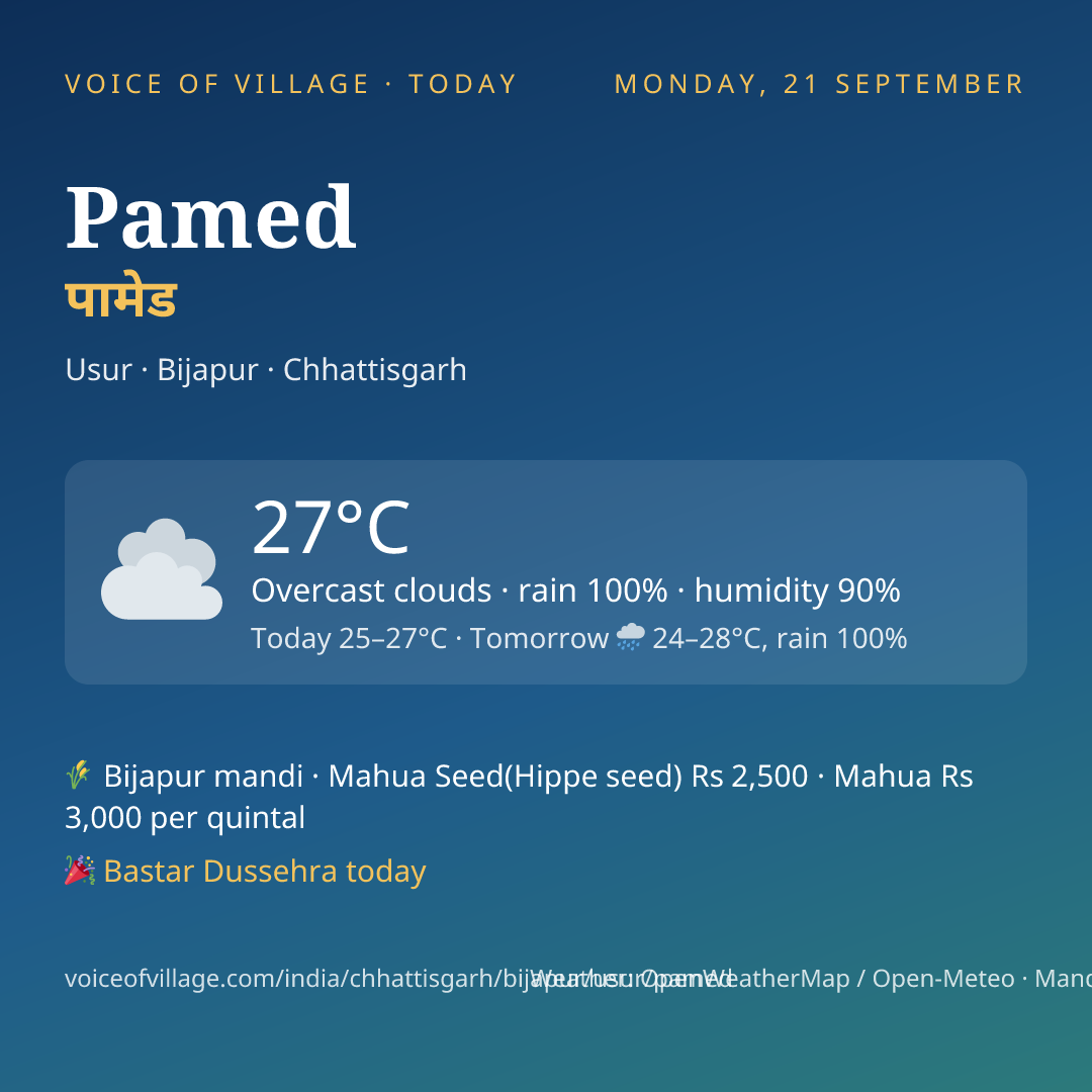 Pamed today