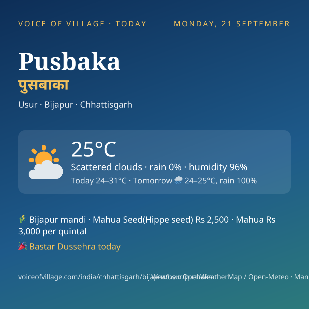 Pusbaka today
