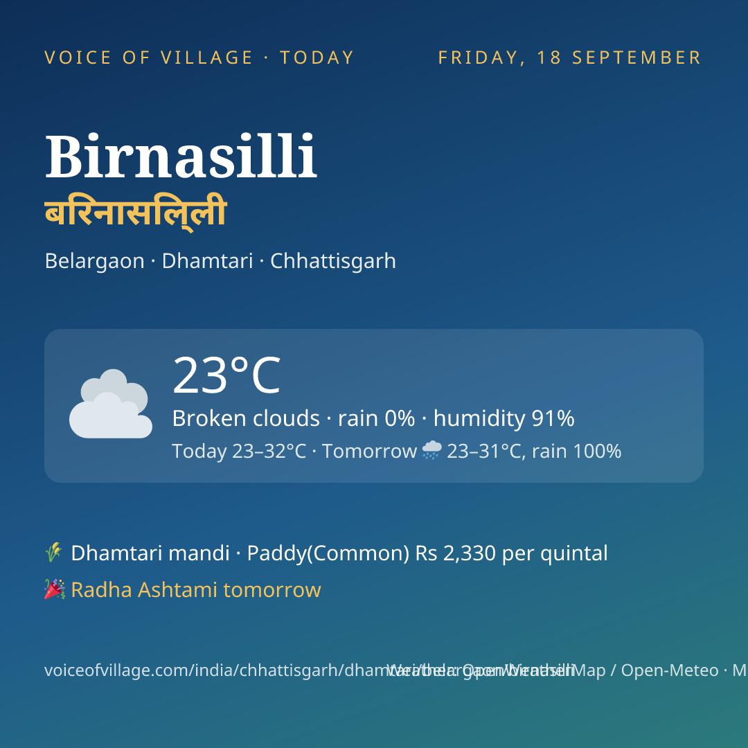 Birnasilli today