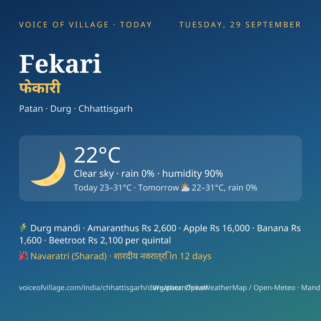 Fekari today
