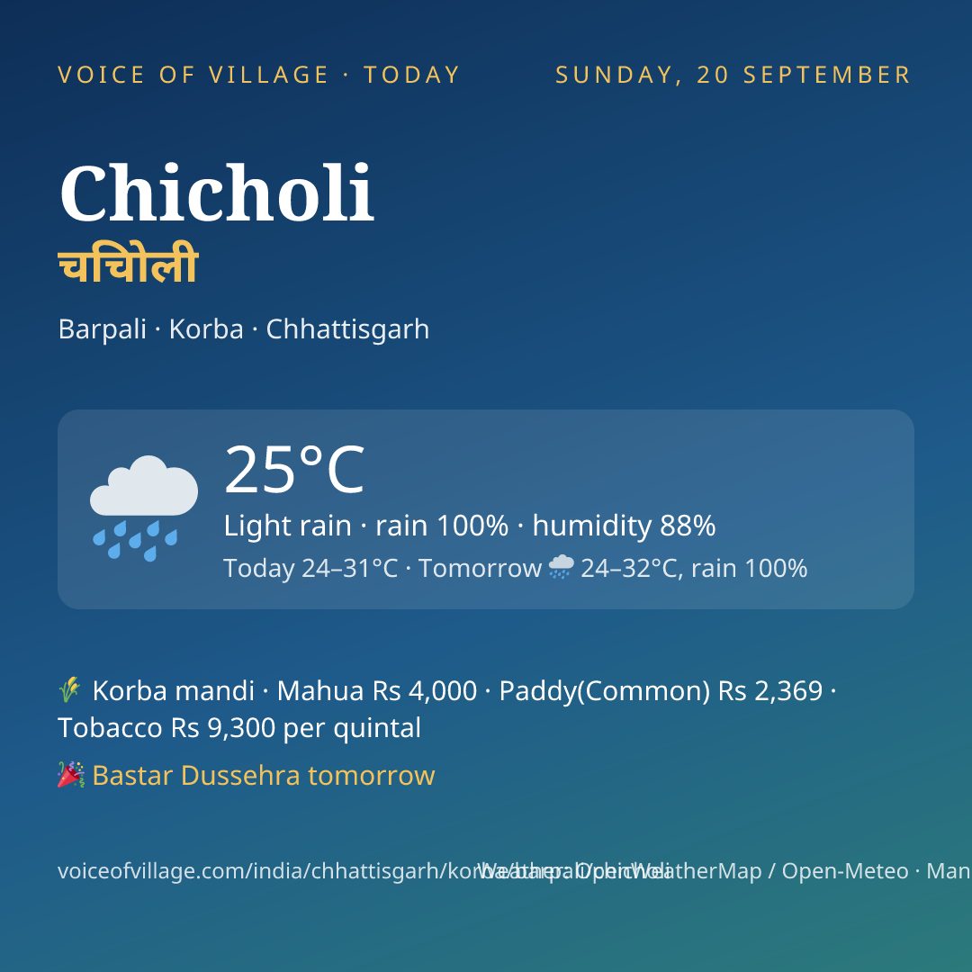 Chicholi today