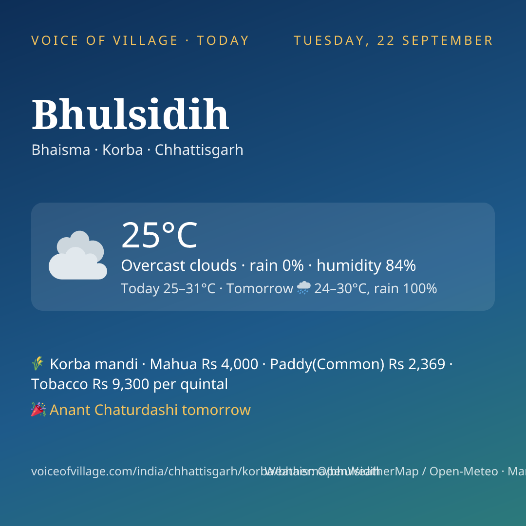 Bhulsidih today