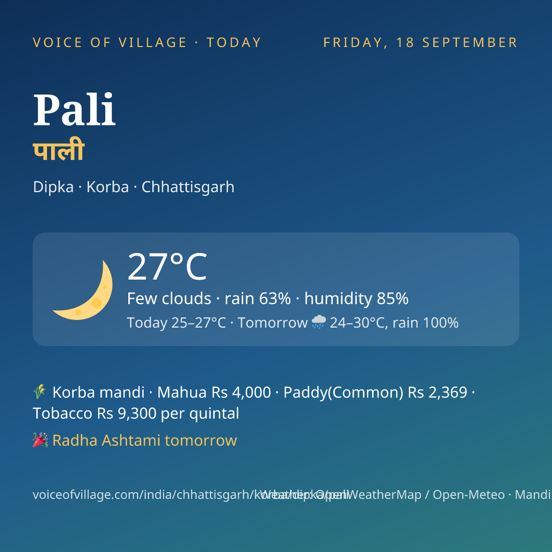 Pali today