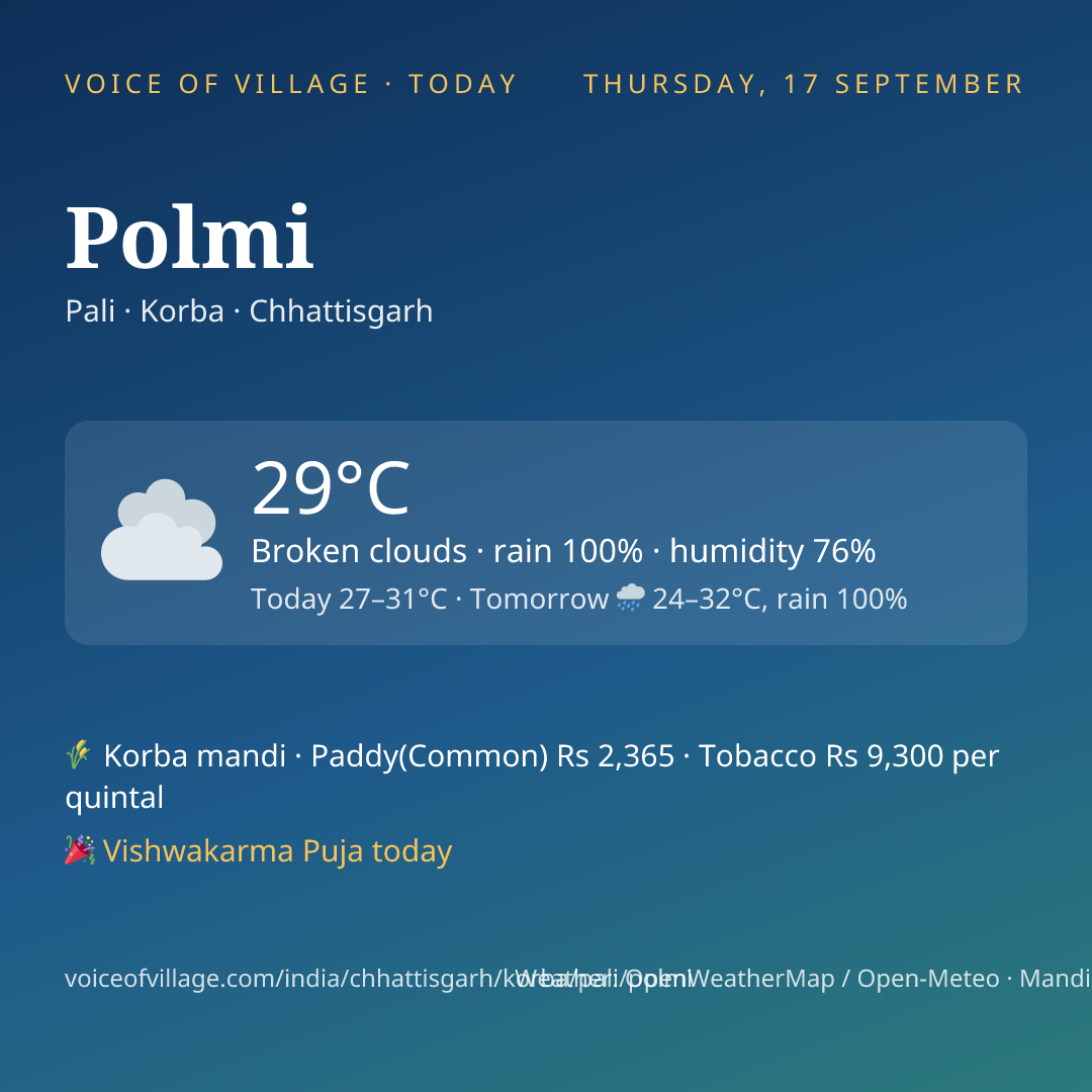 Polmi today