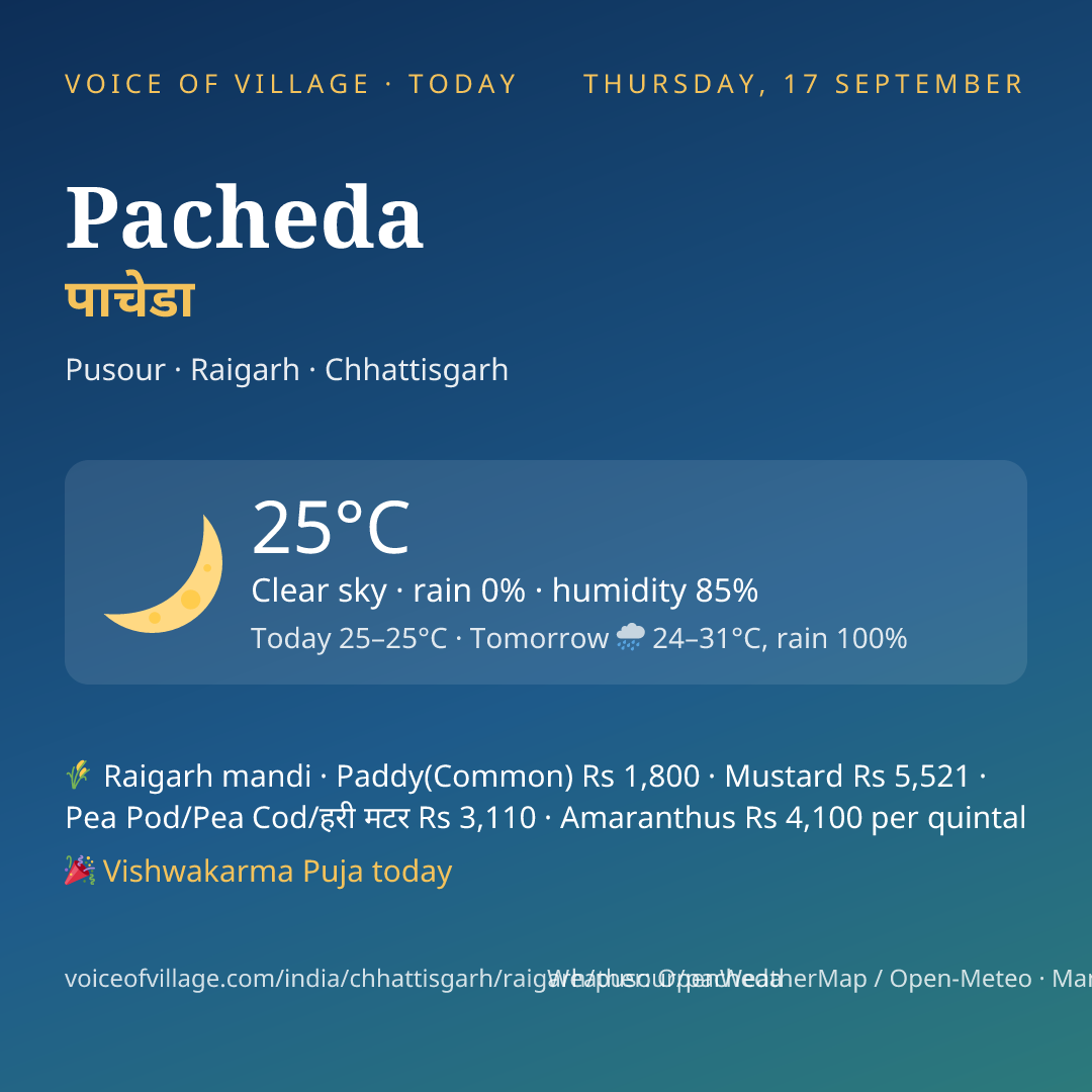Pacheda today