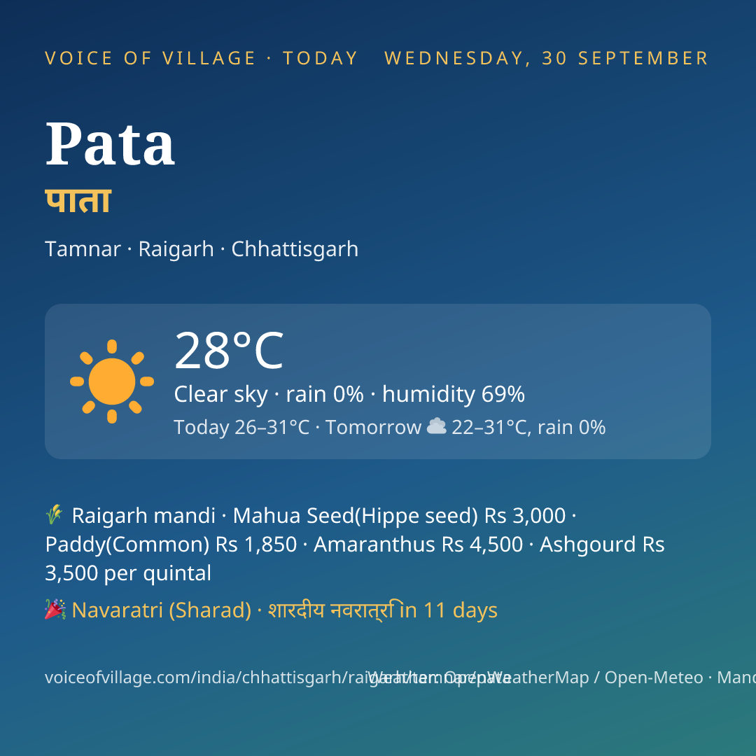Pata today