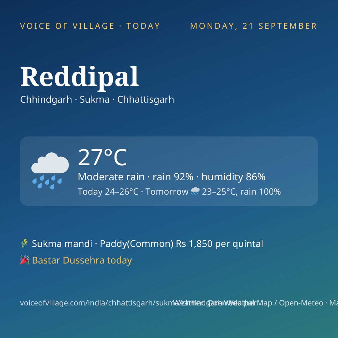Reddipal today