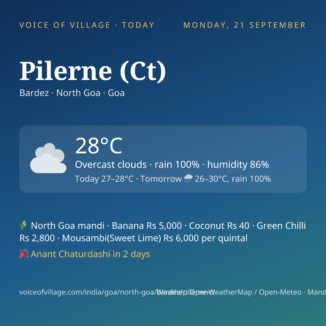 Pilerne (Ct) today