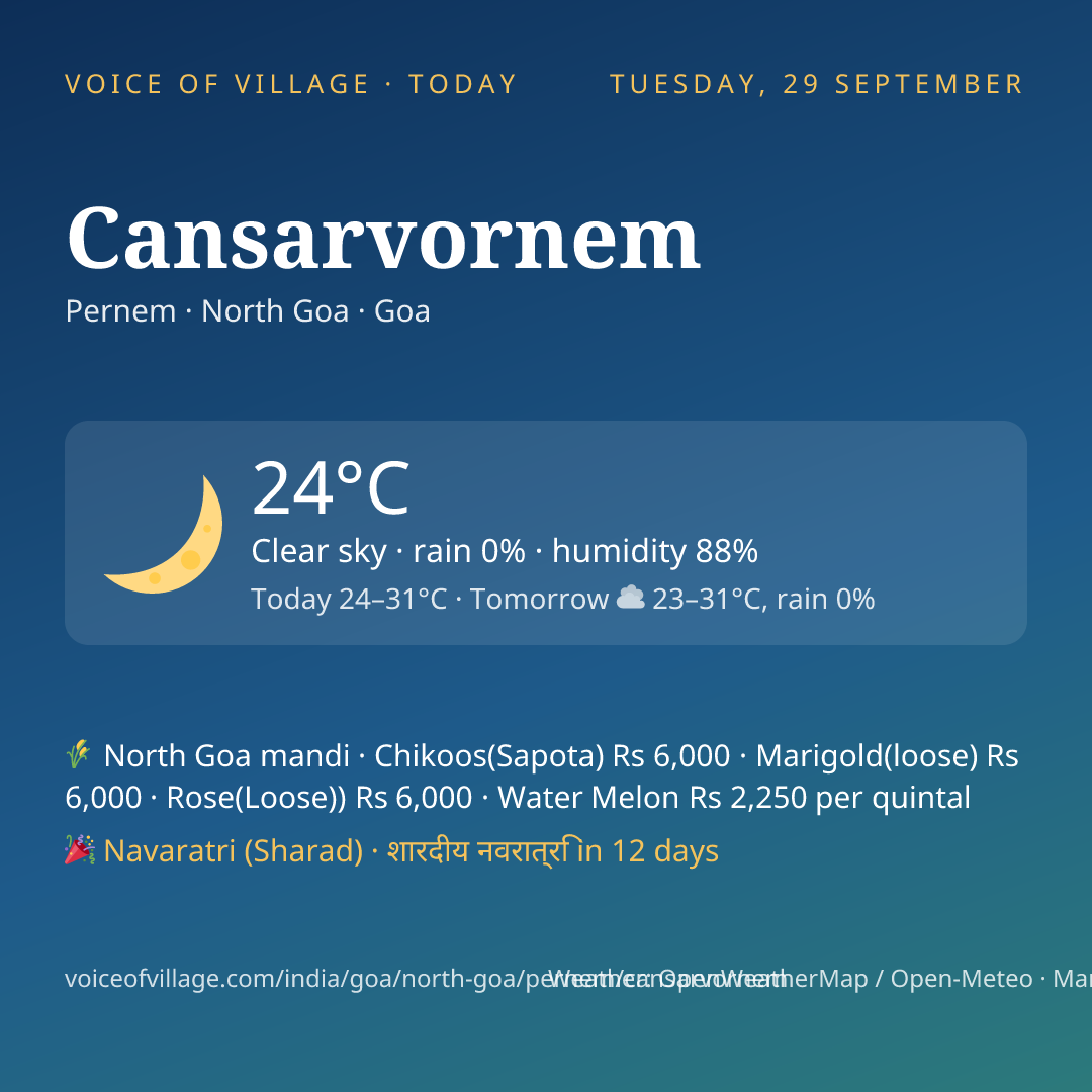 Cansarvornem today