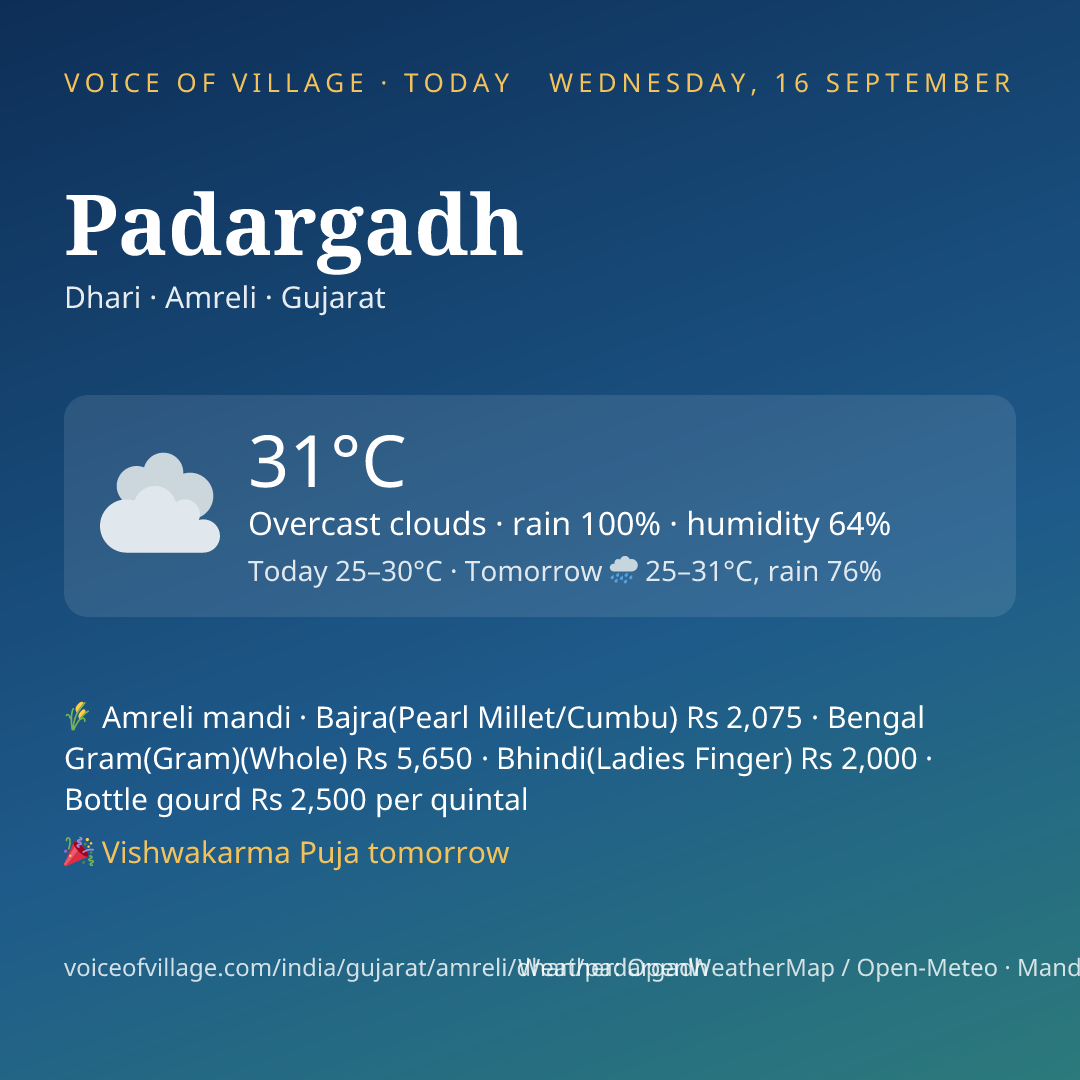 Padargadh today