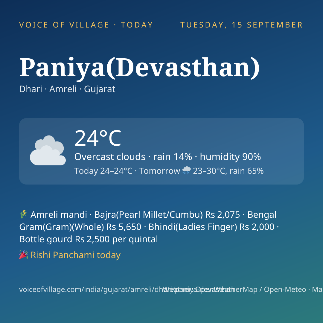 Paniya(Devasthan) today