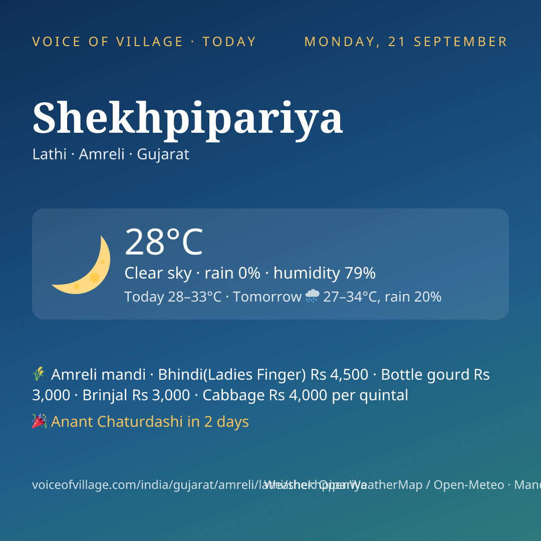 Shekhpipariya today