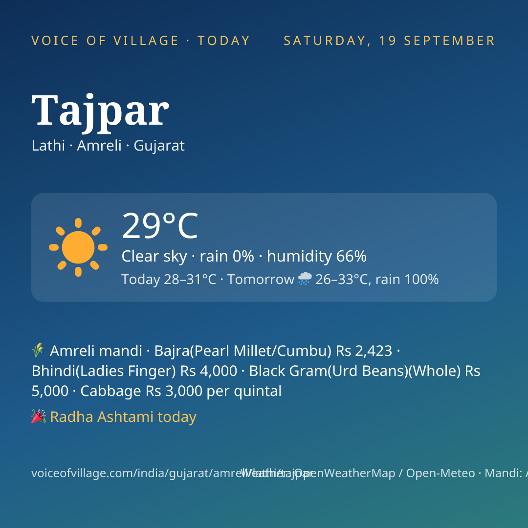 Tajpar today