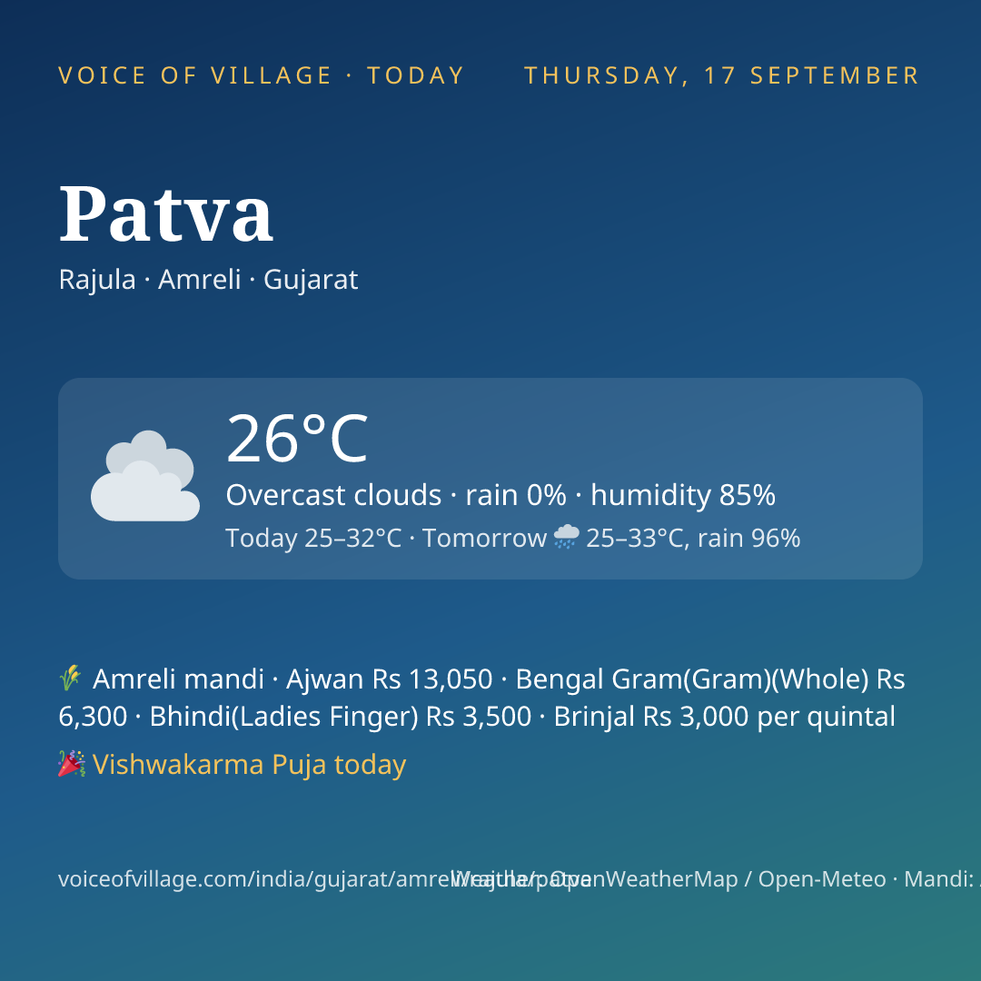Patva today