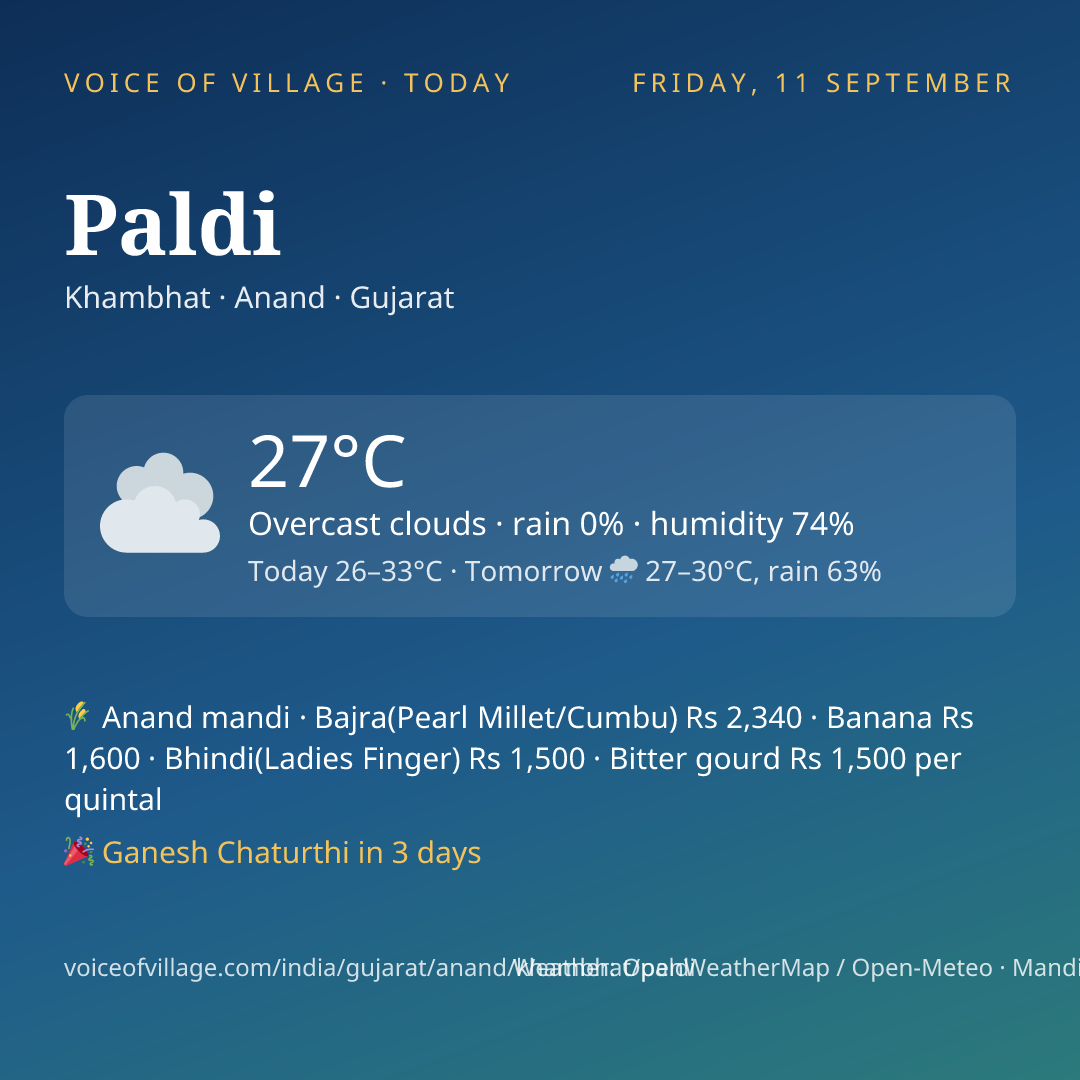 Paldi today