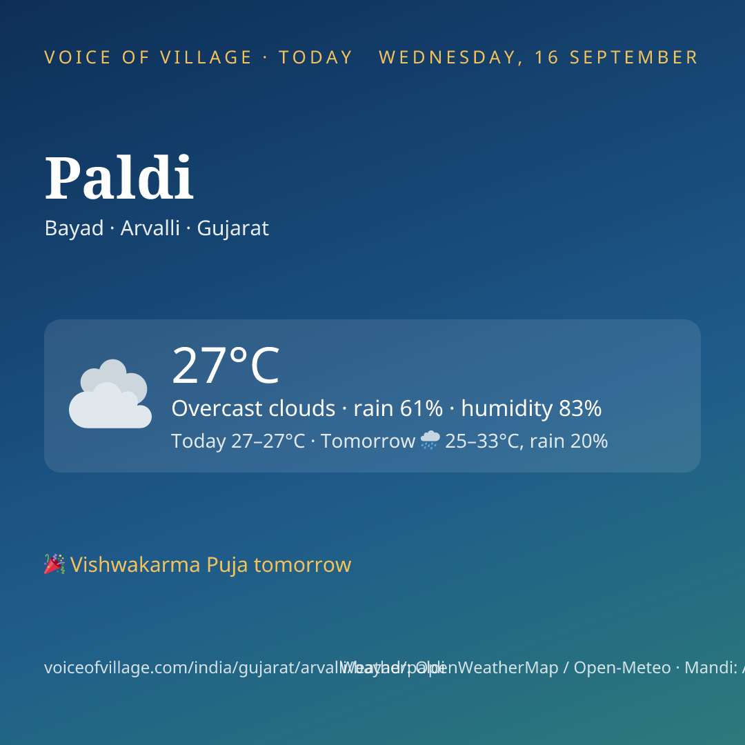 Paldi today