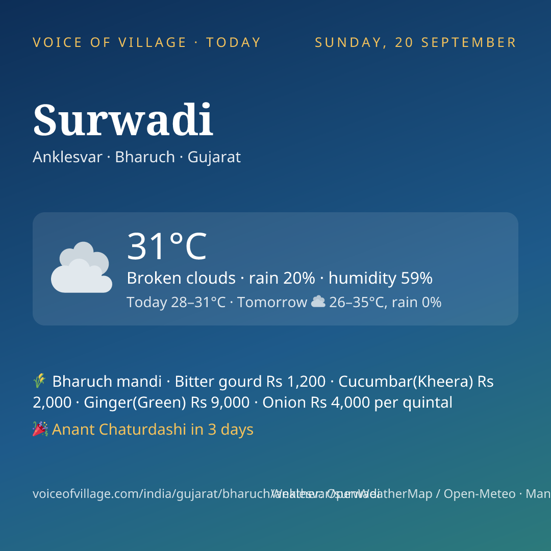 Surwadi today